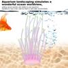 Artificial Coral Silicone Fluorescent Simulation Aquarium Fish   2‑Color Tube Decoration
