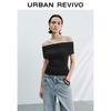 UR Women's Off-Shoulder Slim-Fit Knit Top