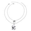 Cow Pendant Necklace For Girls With Zinc Alloy Chain Summer 2025 Jewelry Gift