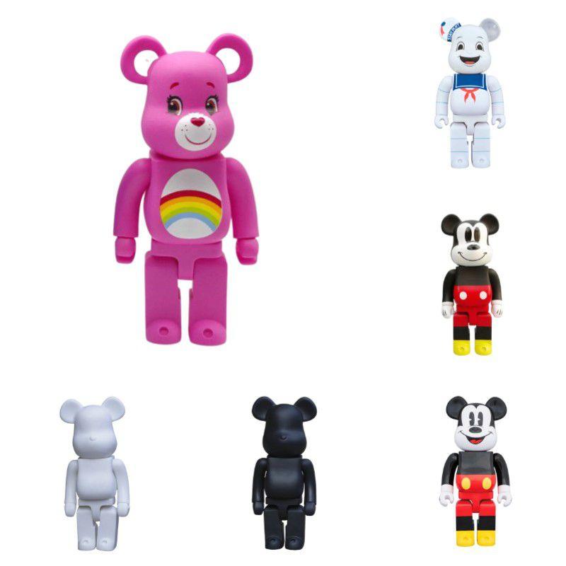 Bearbrick 400% Action Figure Collectible Pvc Daredevils Mickey Bear Building Block Trendy Toy
