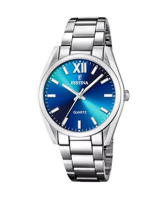 Alegria Stainless Steel Blue Dial Quartz F20622-I Women's Watch