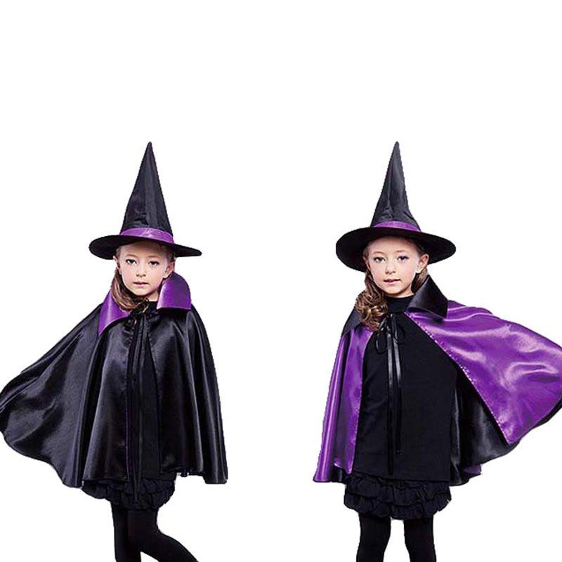 Halloween Cape Cape June 1 Children's Day Costume Party Cosplay Witch Cape Parent-child Performance Costume