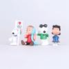 Adorable 12pcs Peanuts Charlie Brown Snoopy Lucy Franklin Figure Cake Topper Set