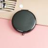 Double-Sided Small Mirror Portable Folding Round Makeup Mirror Rose Gold Simple Mini Men And Women Handheld Pocket Mirror