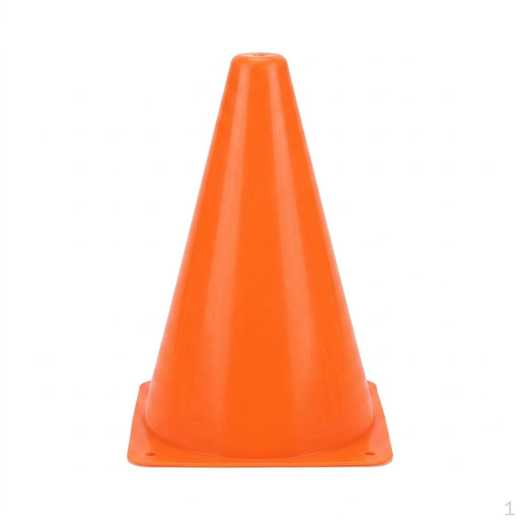 Color Cone, 23cm, Mini PE Made, Flexible, For Agility Training Yellow