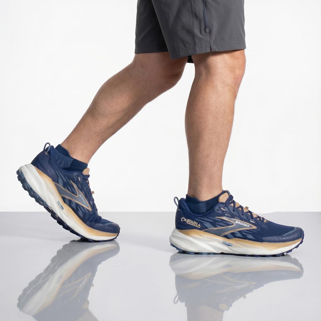 BROOKS Cascadia 19 - Men's Trail Running Shoes Running Shoes Blue 1104571D-455 ORIGINAL