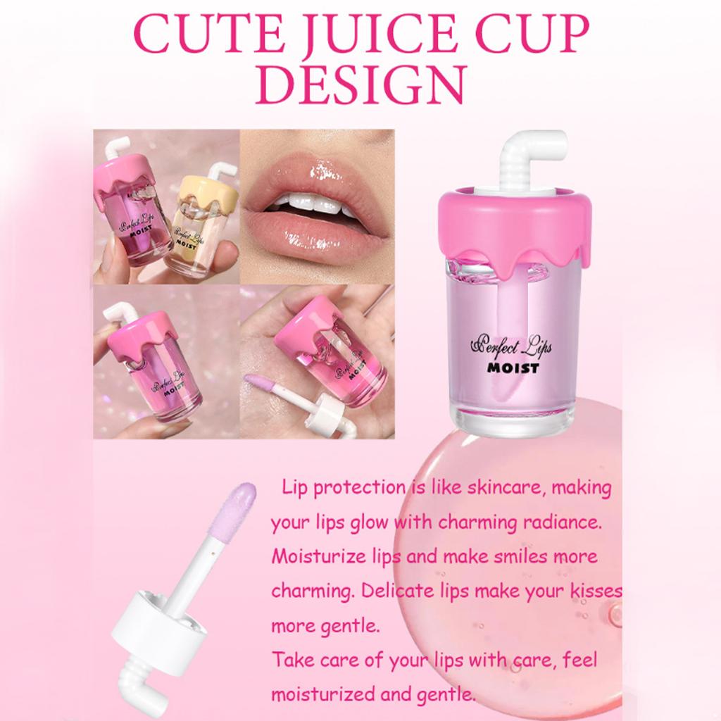 1PC Hydrating Lip Oil with Natural Fruit Fragrance - Daily Nourishing Lip Glaze for Long Lasting Smoothness and Comfort