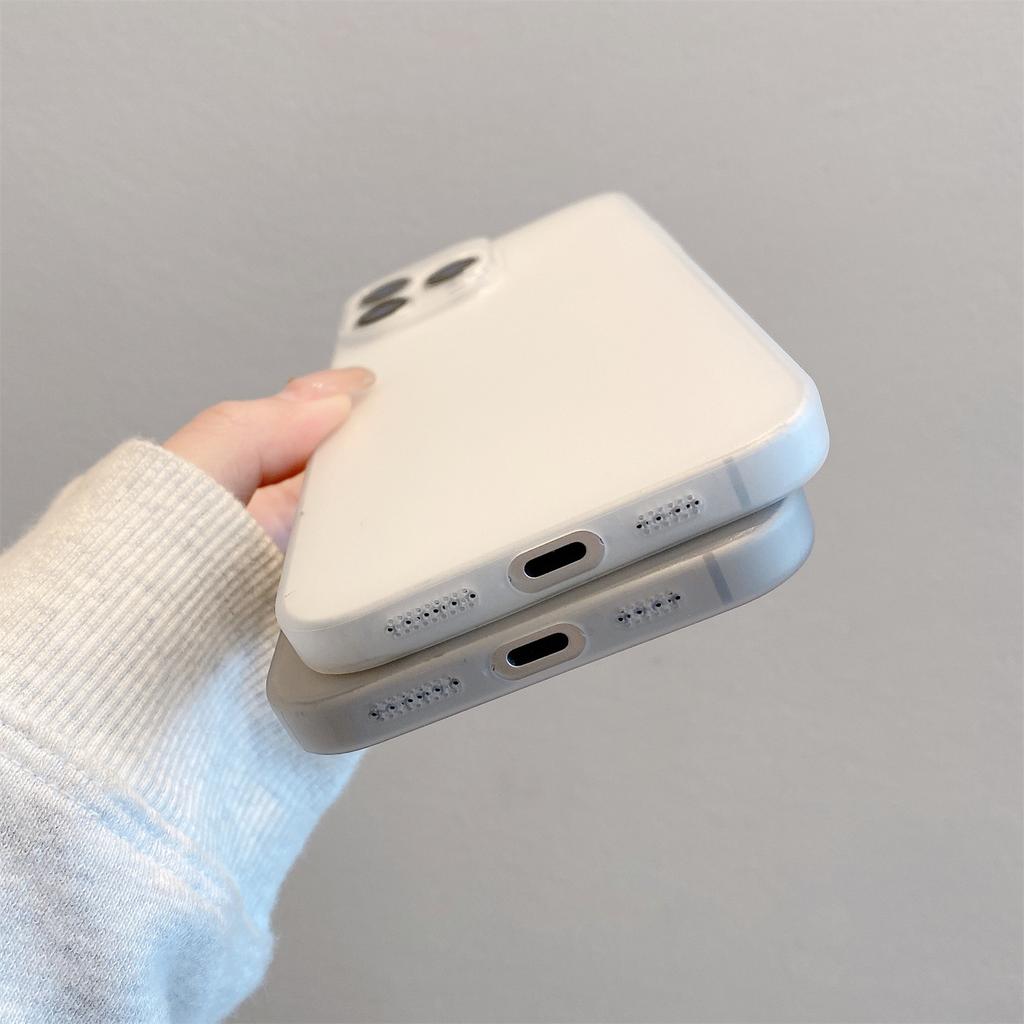 For iPhone 16 Pro Max Case Slim Soft TPU Phone Back Cover with Metal Buttons