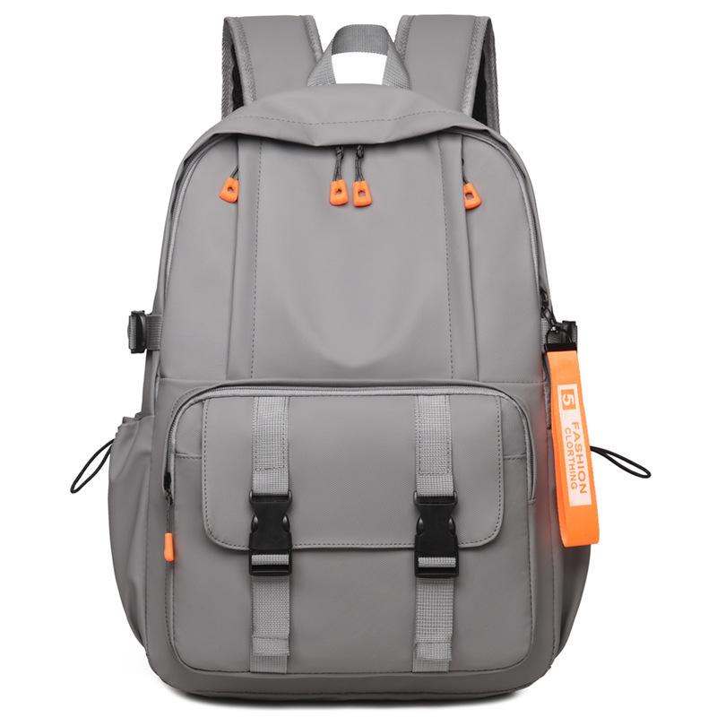 Waterproof Nylon Backpack Men Women Fashion Casual School Travel Bag with Multiple Pockets and Adjustable Straps