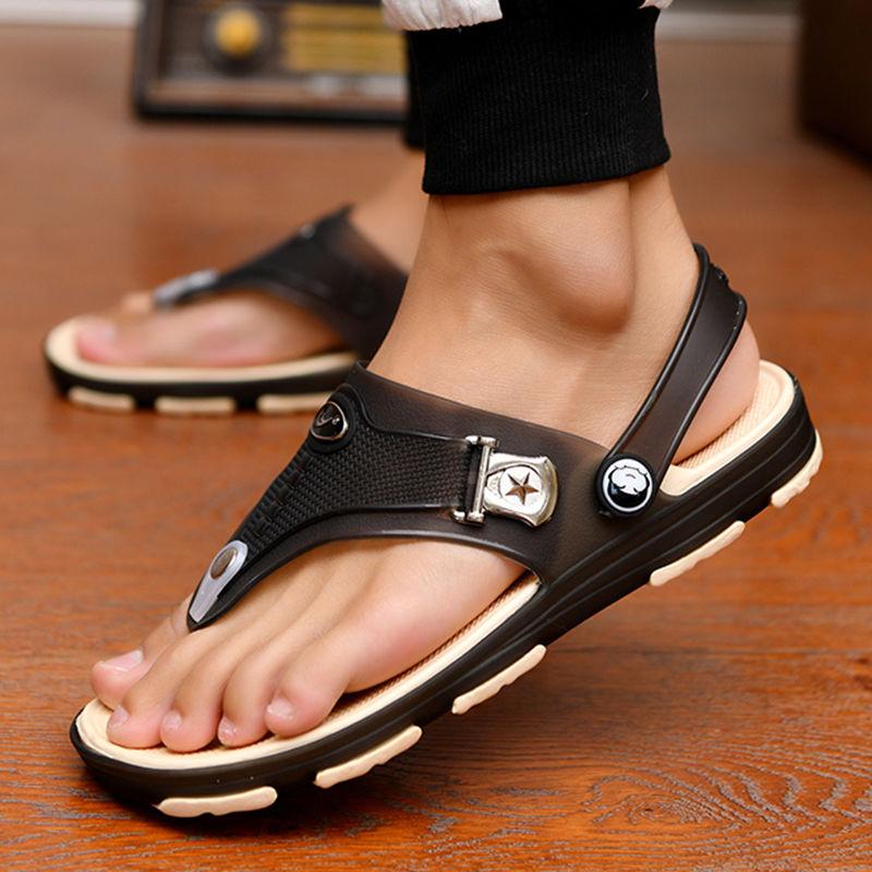 Sandalias de verano coreanas para hombre Chanclas Zapatos de playa de baño  Dentro y fuera Sandalias y zapatillas antideslizantes comprar a buen precio  — entrega gratuita, reseñas reales con fotos — Joom