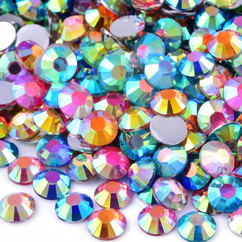 Diy Mobile Phone Jewelry Accessories Decorative Nail Art Creative Accessories Silver Plated Flat Bottom Resin