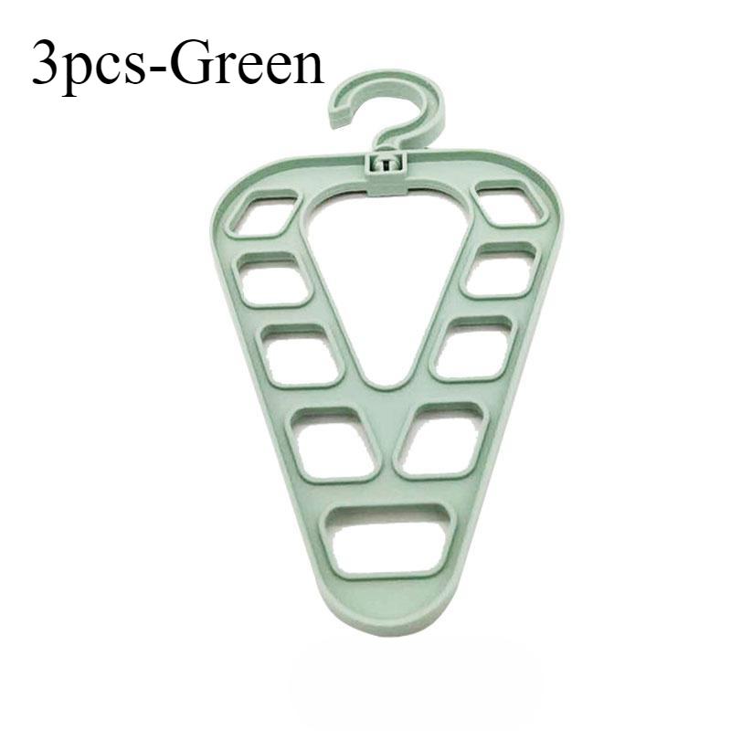1/2/3Pcs 9-Hole Magic Clothes Hanger Closet Organizer Space Saving Multi-function Drying Racks Wardrobe Scarf Storage