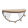 Modern Wall Shelves Fan Shaped Textured Exquisite Floating Shelves for Living Rooms Bedrooms Study