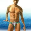 Men's European Triangle Bikini Swim Trunks - Swimsuit with Drawstring M903