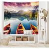 Mountain Tapestry Colorful Sunset Reflection Tapestry Nature Meadow Tapestry Wall Hanging for Bedroom Living Room Dorm Decor