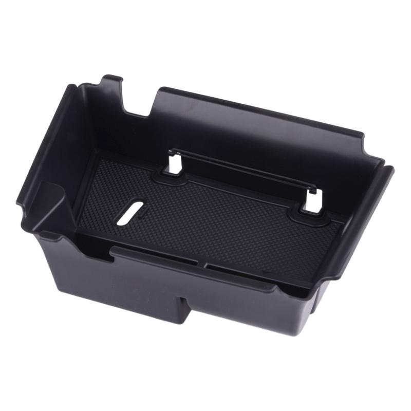 Car Interior Center Console Armrest Storage Box Organizer Tray with Anti-Slip Mat Black Fit for Hyundai Elantra N 2022 RHD
