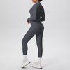 Solid Color Racerback Yoga Three-piece Set for Fitness & Running