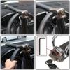 Heavy Duty Auto Airbag Foldable Steering Wheel Lock Security Anti-Theft Device Lock Safety Hammer for Vehicle Truck SUV
