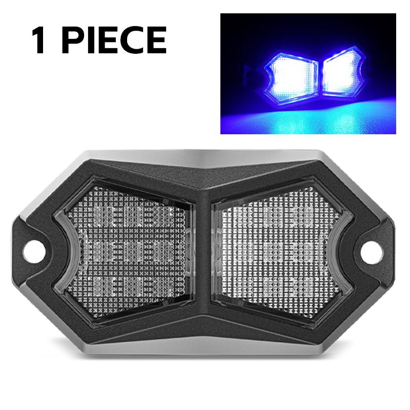 

18 светодиодных огней шасси Rock, красные, белые, синие, неоновые, автомобильные, подсвечивающиеся, нижняя декоративная лампа 12 В 24 В для внедорожных грузовиков, внедорожников, квадроциклов, лодок, фургонов