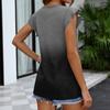 Womens Tops Fashionable V-neck Ruffled Sleeve Short-sleeved T-shirt Business Blouses