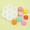 Aroma Candle and Chocolate 3D Rose Peony Silicone Mold for DIY Car Freshener
