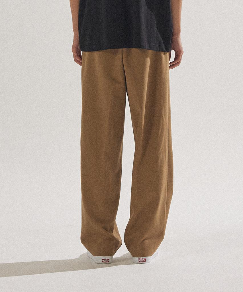 PALAP Unisex Essential Real Wide Elastic Waist Slacks Pants_Pl24F7Pt014_Dbe