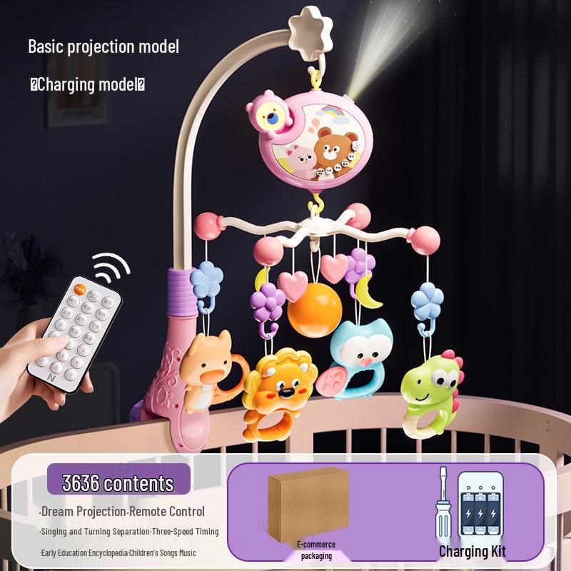 Musical Rotating Baby Bedside Ornament: 0-1 Year Crib Rattle