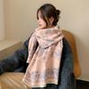 Bluebird Yifei Imitation Cashmere Scarf: Women's Autumn/Winter Warm Double-Sided Shawl and Neck Warmer for Office and Air-Conditioned Rooms