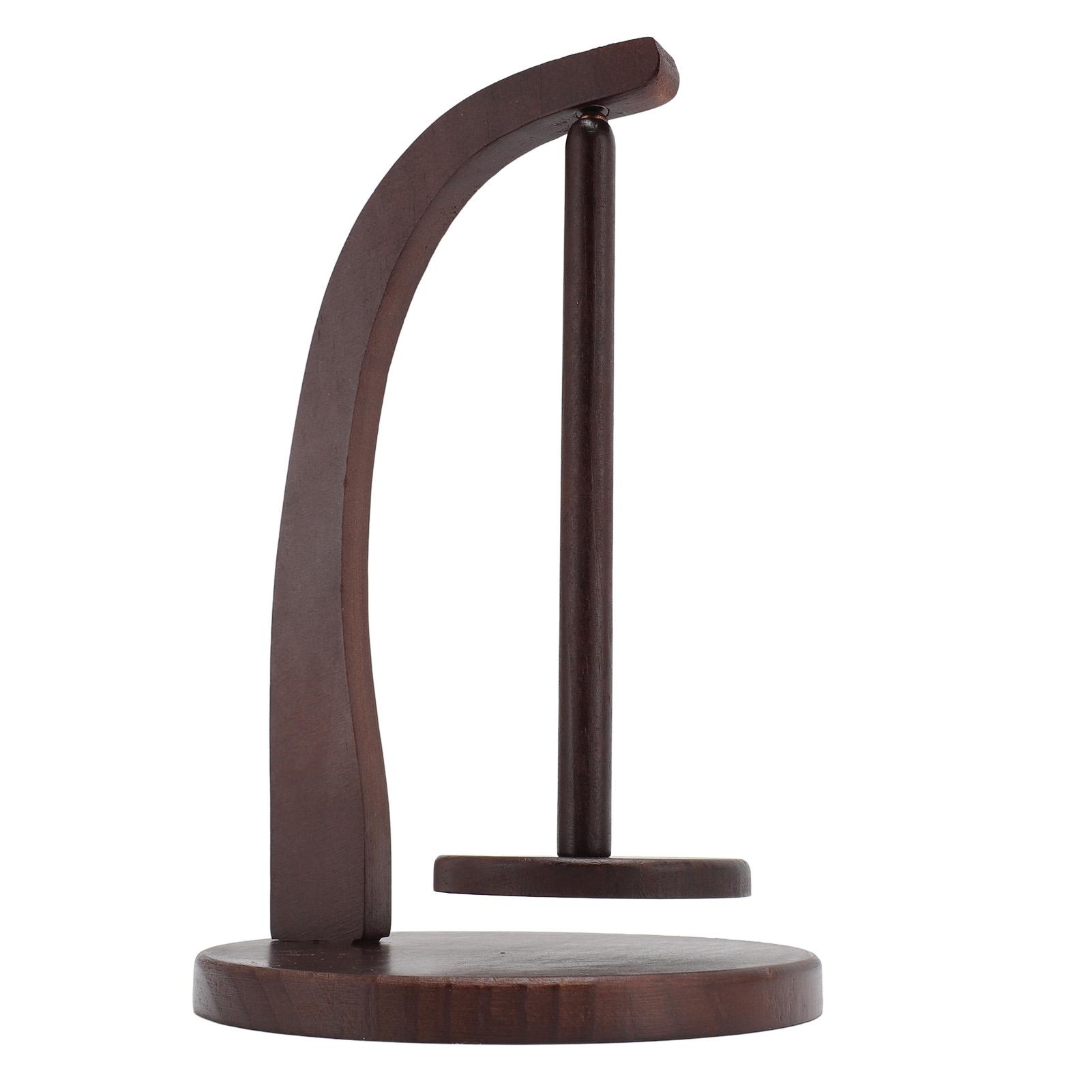 

Держатель для пряжи Легкая установка Устойчивая конструкция Вращающийся деревянный держатель для клубка пряжи Прялка для темно-коричневого