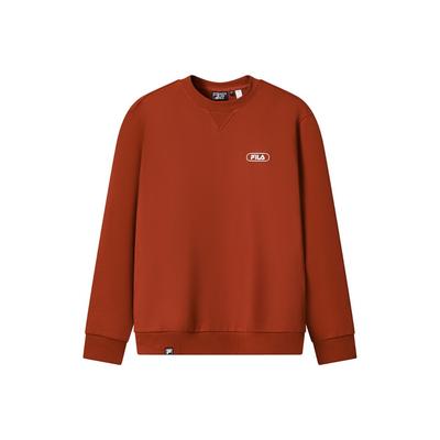 Fila Original Fashion Trend Casual Classic Versatile Comfortable Loose Pullover Crewneck Sweatshirt Men Sweatshirt Water-Red F11M549221FRD