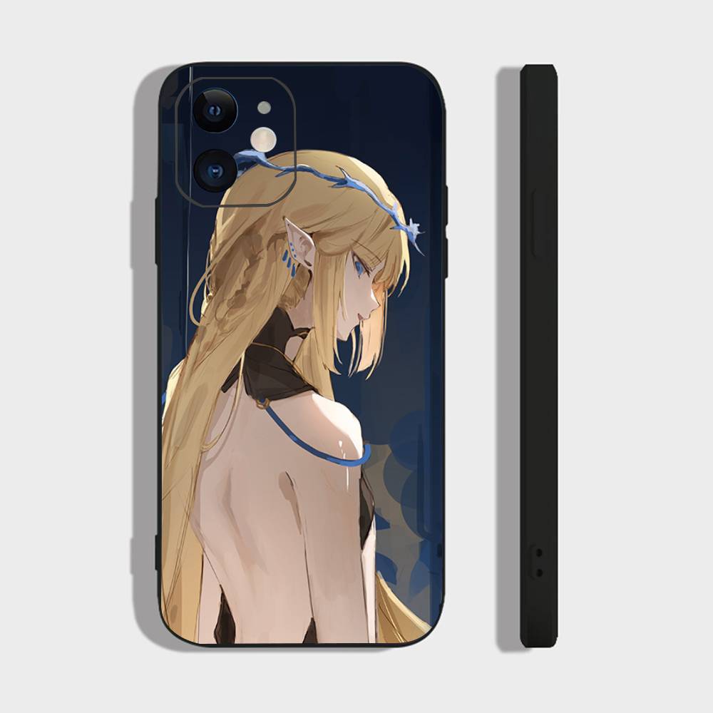 

Fleurdelys Anime Game W-Wuthering Waves Phone Case For IPhone 17 Air 16 15 14 13 Pro Max 11 12 Black Silicone Cover IPHONE 17