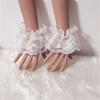 Japanese Maid Wrist Cuffs Lace Short Hand Sleeves for Wrist Coverage and Elegant Anime Outfit Dressingup Accessories