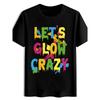 Colorful Print T-Shirts with Uppercase Letters, Perfect for Summer, Versatile, Sporty, Trendy Round-Neck Short-Sleeve Tops