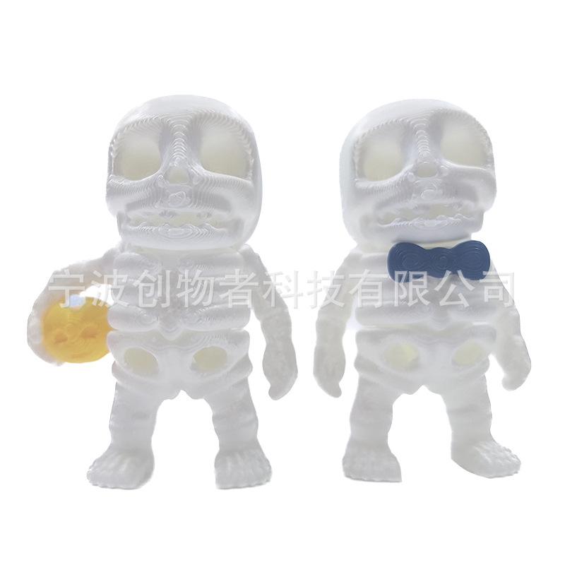 Gentleman Little Skull Mummy Mr. Desktop Car Ornament Special for Halloween Atmosphere Arrangement