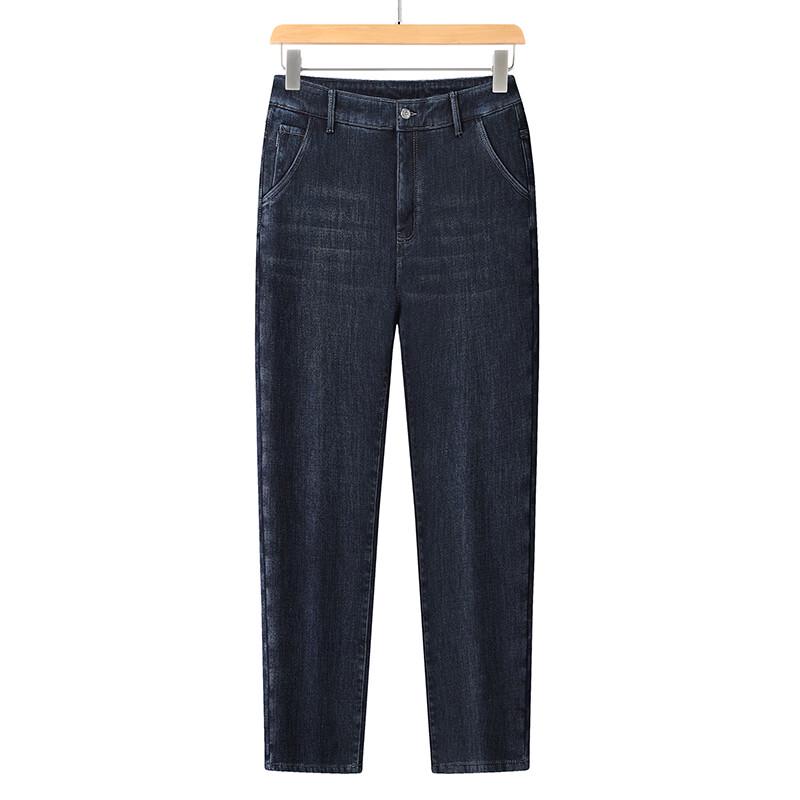 

Мужские джинсы свободного кроя с прямыми штанинами на флисовой подкладке 48