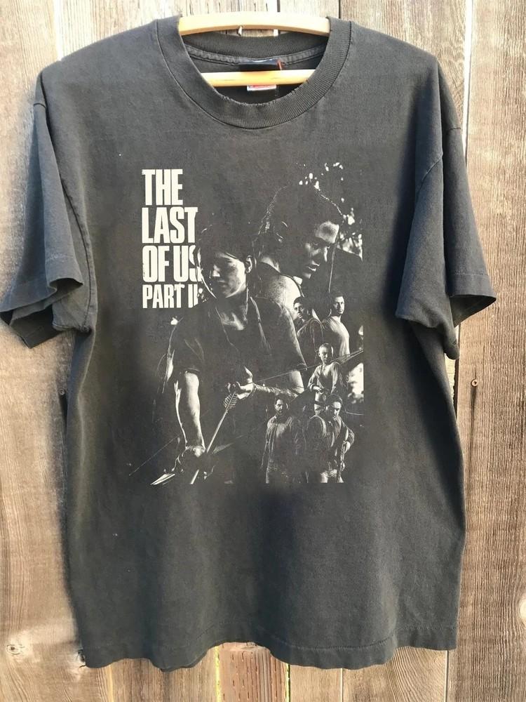 Vintage The Last of Us Shirt The Last Of Us Movie Charcoal Unisex Shirt S