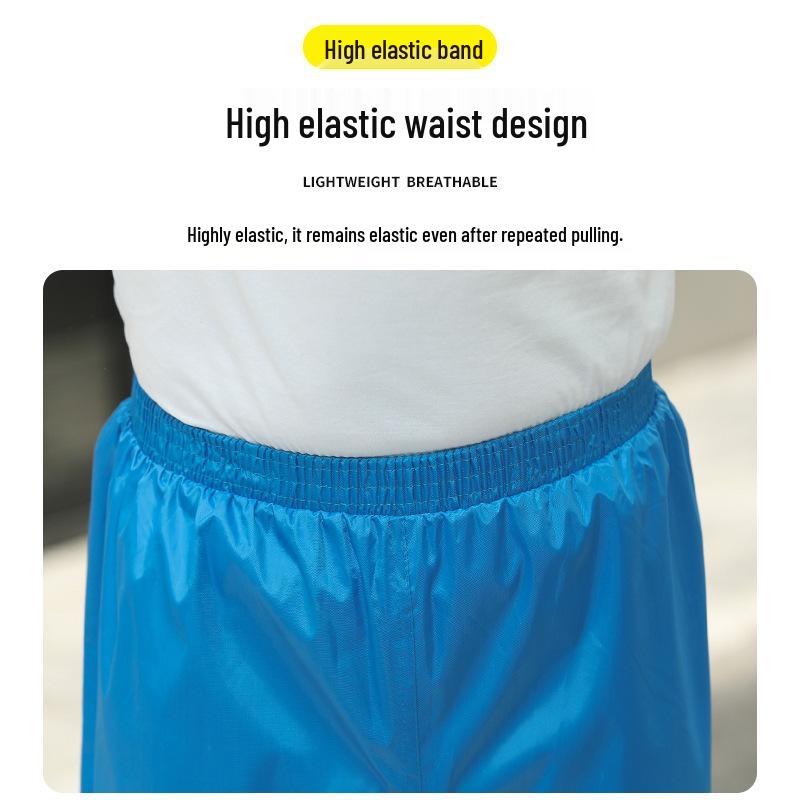 Electric Motorcycle Split Raincoat and Rain Pants Set with Reflective Strips for Outdoor Riding and Labor Protection.