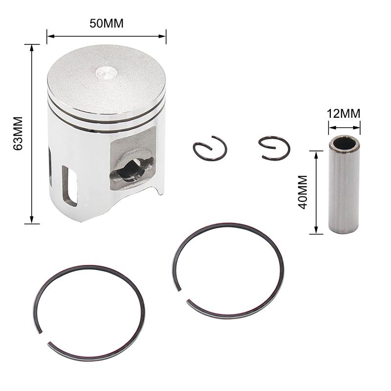 Kit de Pistão 90CC Para Scooter Moped Motor de Moto Jog 90cc 2 TEMPOS