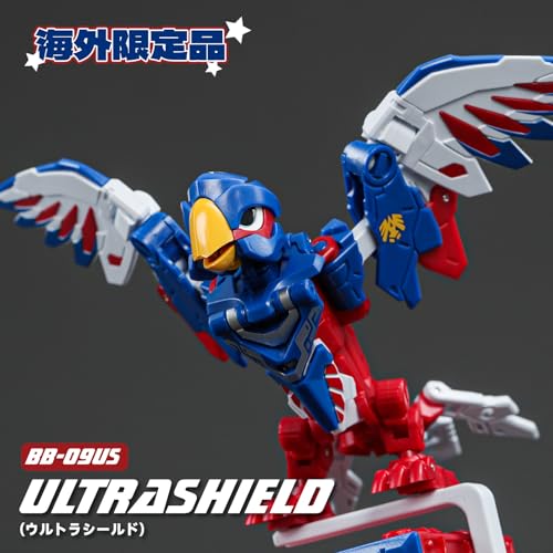 Overseas Exclusive" BEASTBOX 52TOYS BB-09US "ULTRA SHIELD" Transforming Toy, Cube to Parrot, Pre-painted Highly Articulated Action Figure, Transforms