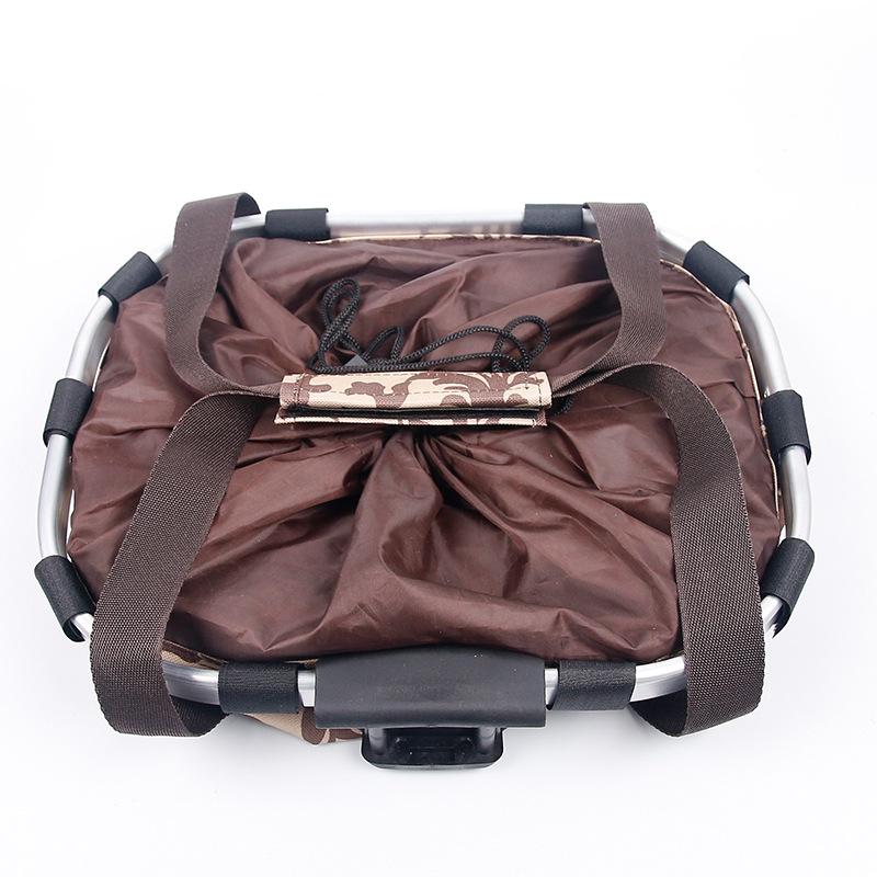 Foldable Bike Front Tube Bag Waterproof Bicycle Handlebar Basket Pack Cycling Front Frame Bike Accessories Bike Baskets,1PCS