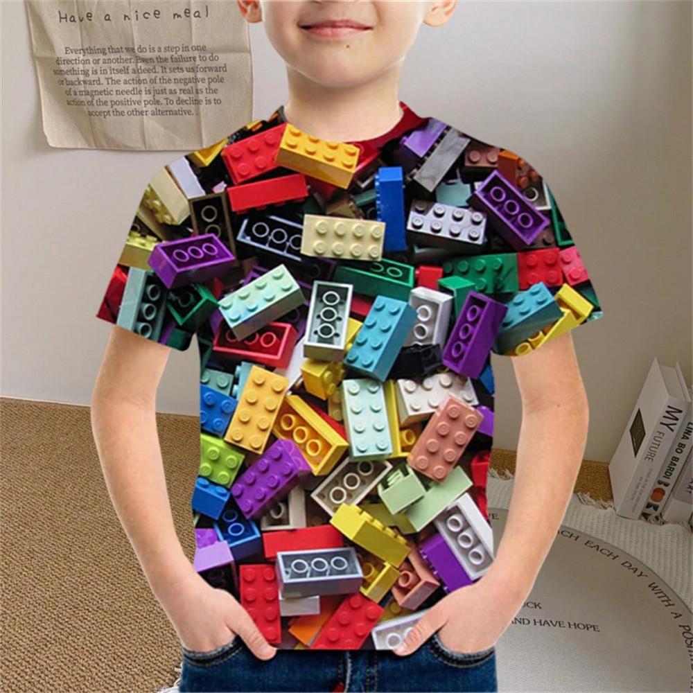 

Детская одежда Футболка с цветными частицами для мальчиков и девочек Детская одежда для мальчиков Детский топ Летняя повседневная футболка с коротким рукавом от 7 до 10 лет 120