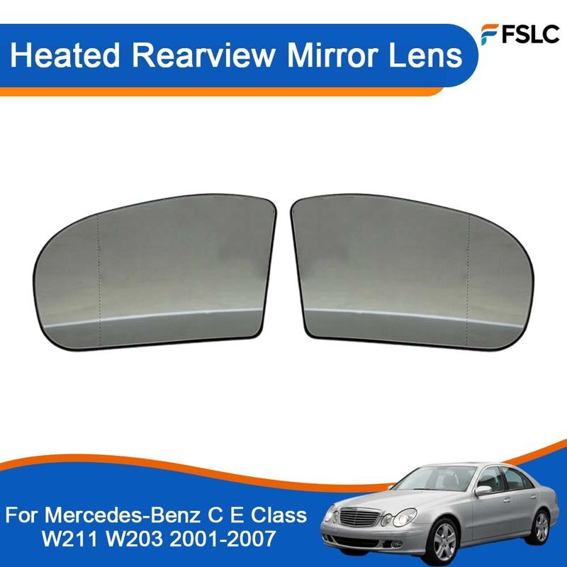 Car Decoration Heated Rearview Mirror Lens For Mercedes-Benz C E Class W211 W203 2001-2007 Car Upgrade Modify A Car