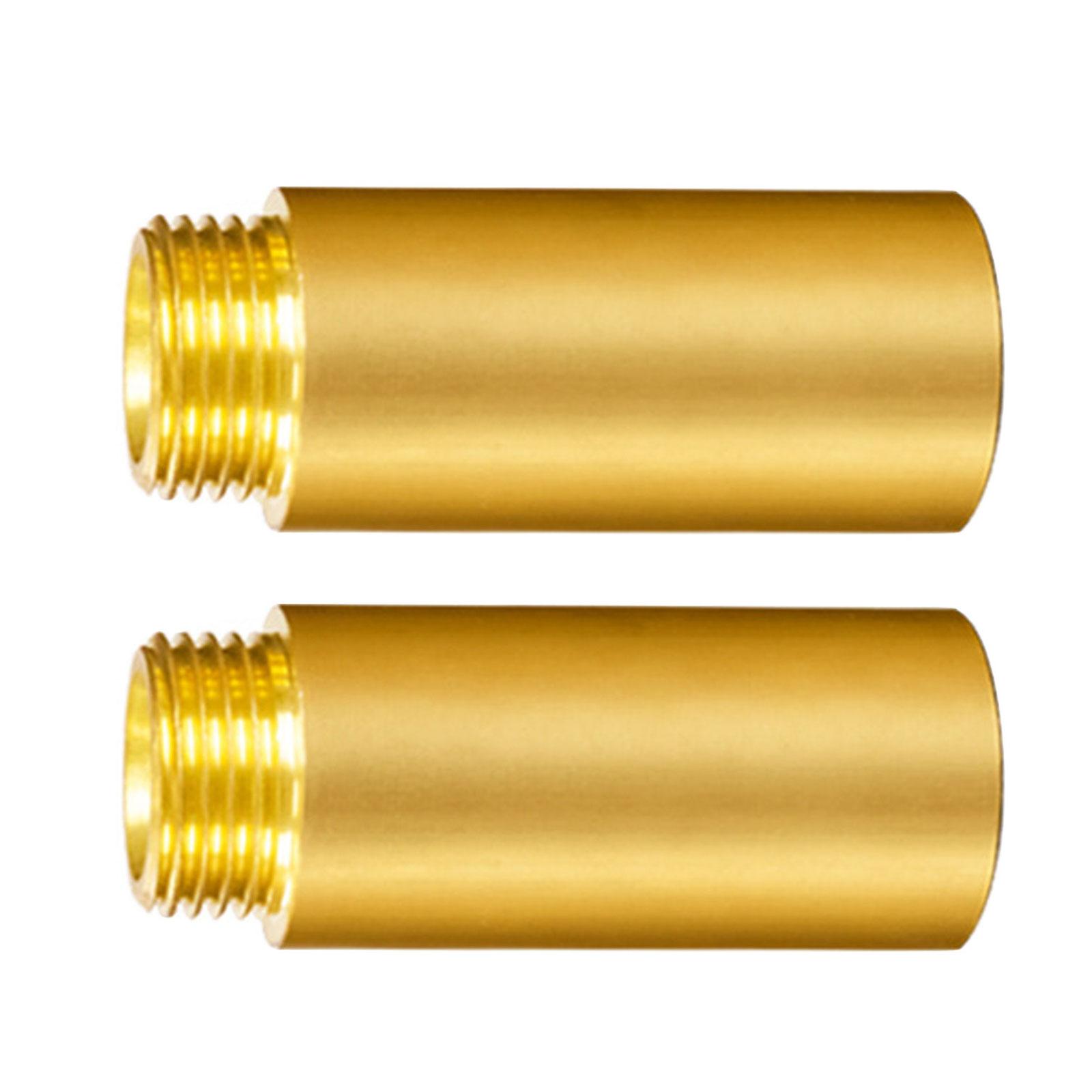 

Pack Of 2 brass1/2inch Faucet Extension Water Pipe Fitting brass1/2inch Valve Extension Corrosion Resistant for Plumbi 50