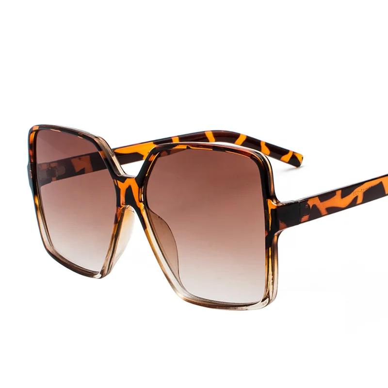 Luxury Oversized Sunglasses Women Men's Big Frame Vintage Square SunGlasses Driving Glasses Female Gafas De Sol Glasses