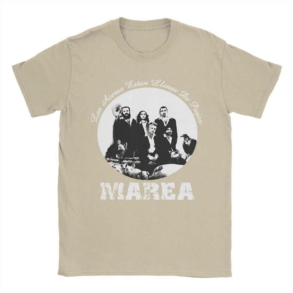 Unisex T-Shirt Marea Band Neuheit Baumwolle T-Shirt Kurzarm T-Shirts Rundhals Oberteile Druck