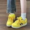 New Chinese Yellow Chubby Bread Shoes Women's New 2025 Summer Popular Versatile Casual Sports Skateboard Shoes Guochao