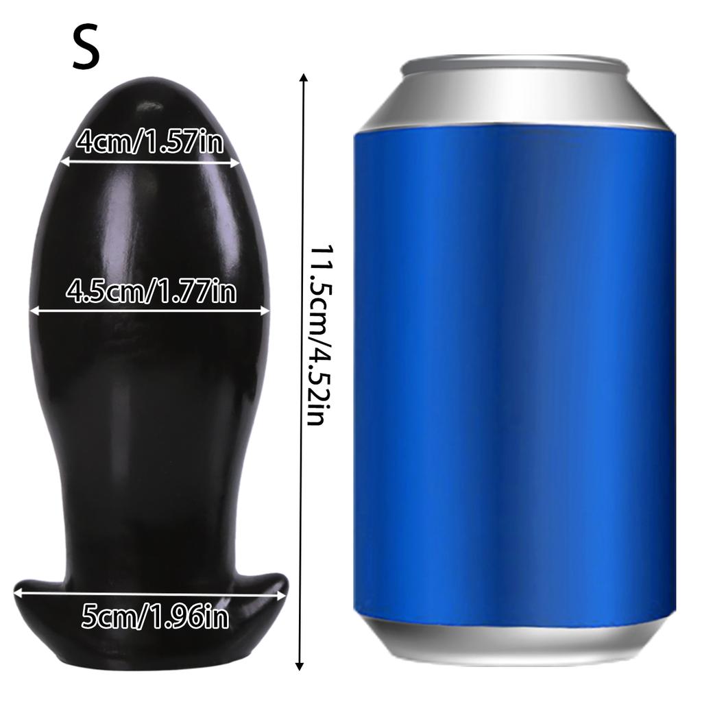 Soft Liquid Silicone Huge Anal Plug Egg Big Anal Dilator Adult Sex Toy for Women Men Big Butt Plug Egg Anal Training Expansion SM Sex Anal Masturbator