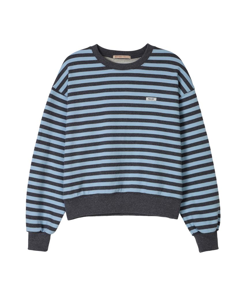 BITTERCELLS Essential Striped Sweatshirt - Blue