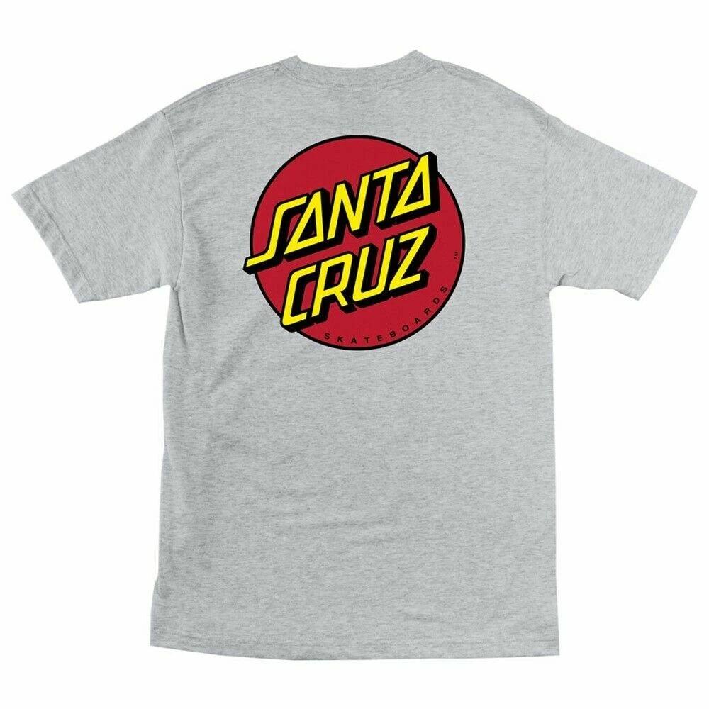 Santa Cruz CLASSIC DOT Skateboard T Shirt ATHLETIC HEATHER XXXL