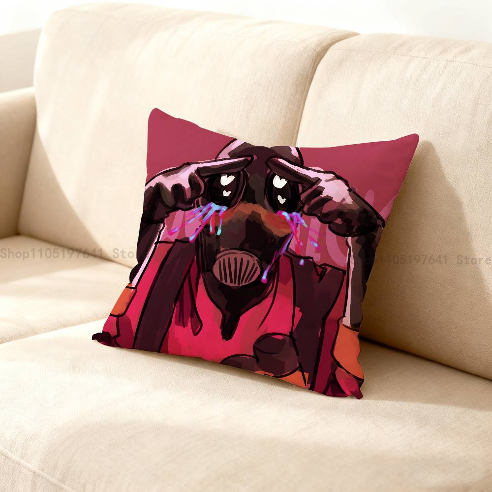 T-Team Fortress Tf2 Pyro Kissenbezug Kissenhülle Heimdekoration Geburtstagsgeschenk Kissenbezug